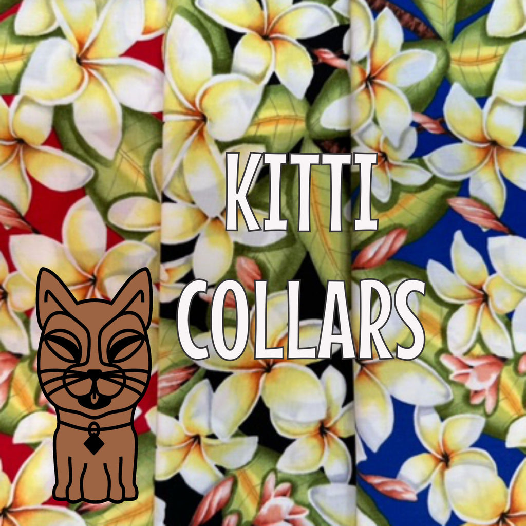 KITTI Collar - Classic White Yellow Plumeria with Buds